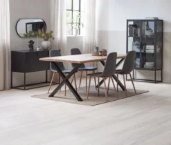 Buffet VIRUM 3 Portes Noir -Magasin De Meubles 164010 1