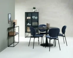 Vitrine VIRUM 2 Portes Noir -Magasin De Meubles 165130 1