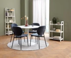 Bibliothèque HERNING 5 Tablettes Blanc -Magasin De Meubles 165131