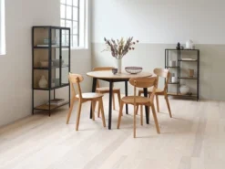 Vitrine TRAPPEDAL Chêne/noir -Magasin De Meubles 165153 1