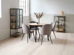 Vitrine TRAPPEDAL Chêne/noir -Magasin De Meubles 165154 1