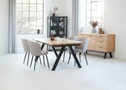 Vitrine VIRUM 2 Portes Noir -Magasin De Meubles 165162