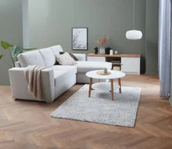 Table Basse JEGIND Ø80 Blanc/naturel -Magasin De Meubles 165278