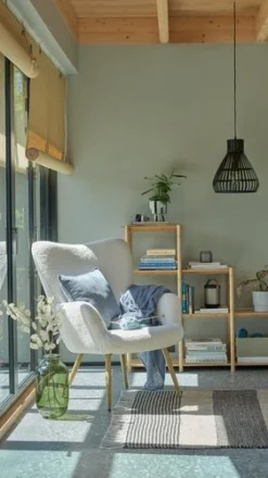 Fauteuil HUNDESTED Blanc Cassé -Magasin De Meubles 166729 1