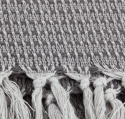 Plaid KARVE 130x170 Gris 2 Plaid KARVE 130x170 Gris – Image 2