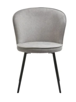 Chaise RISSKOV Tissu Gris Clair/noir -Magasin De Meubles 175923