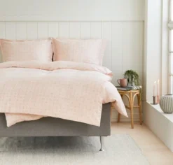 Parure De Lit Satin TINA 240x220 Rose -Magasin De Meubles 176170