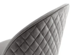 Chaise KOKKEDAL Velours Gris/noir -Magasin De Meubles 179269