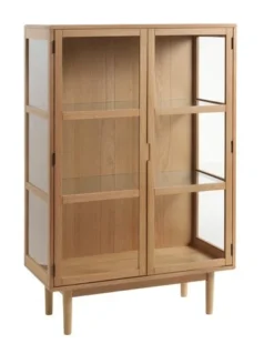 Royal Oak Vitrine LANGELINIE 2 Portes Chêne