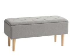Banc BADSTED A/rangement Gris Clair