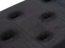 Banc BADSTED A/rangement Velours Noir -Magasin De Meubles 181508