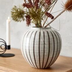 Vase SOFUS Ø21xH21cm Gris/brun -Magasin De Meubles 181587