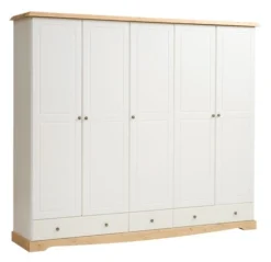 Armoire ROLD 251×216 Blanc/pin