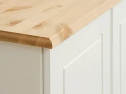 Armoire ROLD 82x153 Blanc/brun -Magasin De Meubles 181773