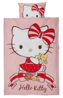 Parure De Lit HELLO KITTY 140x200 Rose