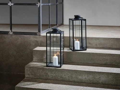 Lanterne VILLADS L20xL20xH50cm Noir 4 Lanterne VILLADS L20xL20xH50cm Noir – Image 4