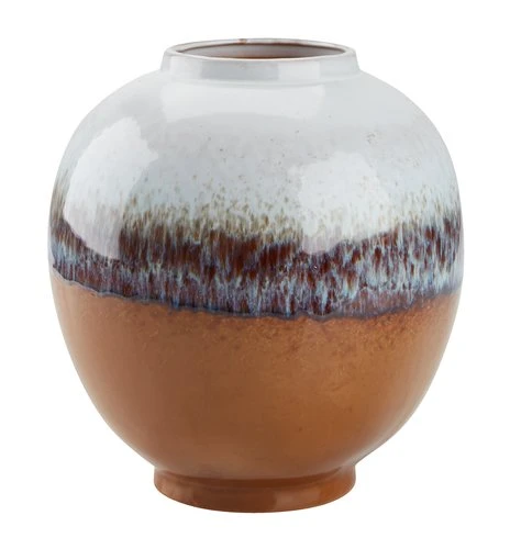 Vase MADS Ø23xH25cm Brun 1 Vase MADS Ø23xH25cm Brun