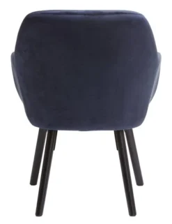 Fauteuil UDSBJERG Velours Bleu -Magasin De Meubles 185436