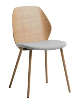 Royal Oak Chaise HORNE Gris Clair/chêne