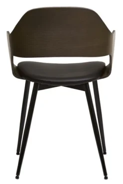 Royal Oak Chaise HVIDOVRE Chêne Foncé/noir -Magasin De Meubles 185788