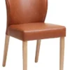 Chaise KULBY Cognac/chêne
