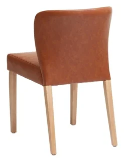 Chaise KULBY Cognac/chêne -Magasin De Meubles 185818