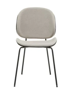 Chaise TESTRUP Sable Clair/noir -Magasin De Meubles 185837