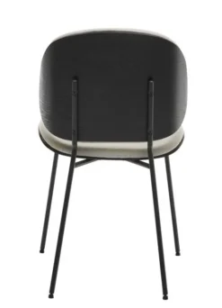 Chaise TESTRUP Sable Clair/noir -Magasin De Meubles 185839