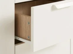 Buffet JENSLEV 2 Portes 4 Tiroirs Chêne/blanc -Magasin De Meubles 185925