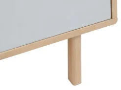 Royal Oak Buffet EGEBJERG 2 Tiroirs/1 Porte Gris/chêne -Magasin De Meubles 185976