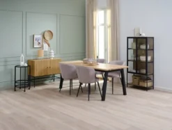 Chaise RISSKOV Tissu Gris Clair/noir -Magasin De Meubles 186213 2