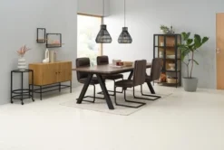 Étagère Murale TRAPPEDAL 2 Pcs/pqt Coloris Chêne/noir -Magasin De Meubles 186237