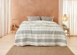 Couvre-lit KORNVALMUE 220x240 Beige/noir 5 Couvre-lit KORNVALMUE 220x240 Beige/noir -Magasin De Meubles 186291