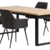 AGERSKOV L200 Table Chêne + 4 PURHUS Chaises Gris