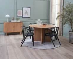 Royal Oak Buffet LYNGVIG 120 Cm 2 Portes Coulissantes Chêne Naturel -Magasin De Meubles 186954