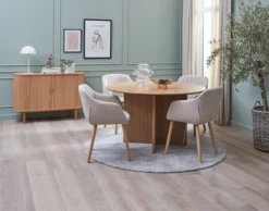 Royal Oak Buffet LYNGVIG 120 Cm 2 Portes Coulissantes Chêne Naturel -Magasin De Meubles 186956