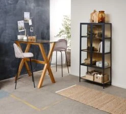 Royal Oak Table De Bar AGERBY 70x120 Verre/chêne -Magasin De Meubles 188045