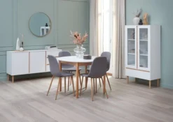 Vitrine FENSMARK 2 Portes Blanc/chêne -Magasin De Meubles 188051 1