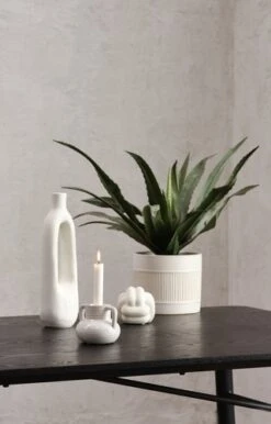 Vase INGEMAR L10xL8xH34cm Blanc 9 Vase INGEMAR L10xL8xH34cm Blanc -Magasin De Meubles 188197