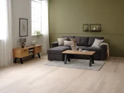 Étagère Murale TRAPPEDAL 2 Pcs/pqt Coloris Chêne/noir -Magasin De Meubles 189212