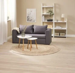 Bout De Canapé TAPS 55x55 Blanc/bambou -Magasin De Meubles 189214 4