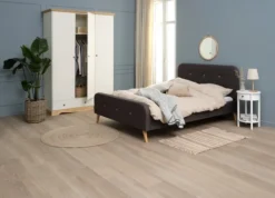 Cadre De Lit KONGSBERG 140x200 Gris -Magasin De Meubles 189230 2