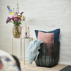 Panier BERGE L37xL37xH39cm Noir -Magasin De Meubles 189262