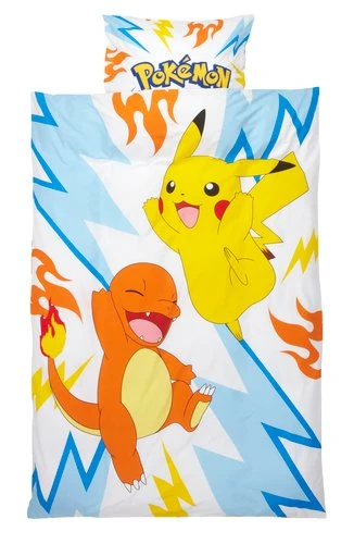 Parure De Lit POKEMON 140x200 Jaune 1 Parure De Lit POKEMON 140x200 Jaune