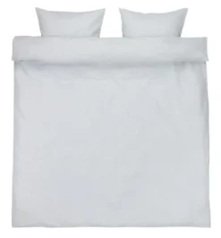 Parure De Lit Seersucker MAGDA 240x220 Gris