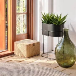 Boîte De Rangement ALVIN L26xL26xH17cm Herbier Marin -Magasin De Meubles 194264