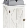 Lanterne BOB L22xL22xH58cm Blanc
