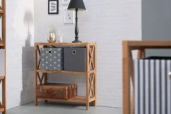 Royal Oak Etagère JANNERUP Large 3 Tablettes Chêne -Magasin De Meubles 200030