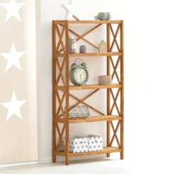 Royal Oak Etagère JANNERUP Large 5 Tablettes Chêne -Magasin De Meubles 200168