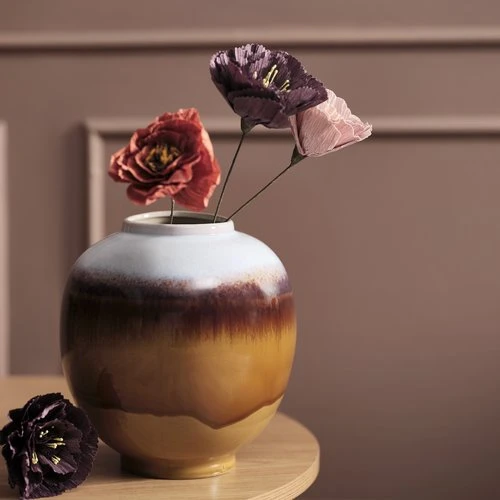 Vase MADS Ø23xH25cm Brun 3 Vase MADS Ø23xH25cm Brun – Image 3